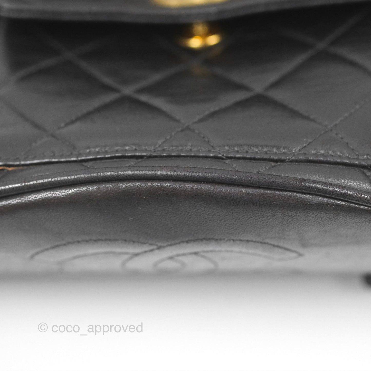 Chanel Vintage CC Duma Backpack Black Lambskin 24K Gold Hardware