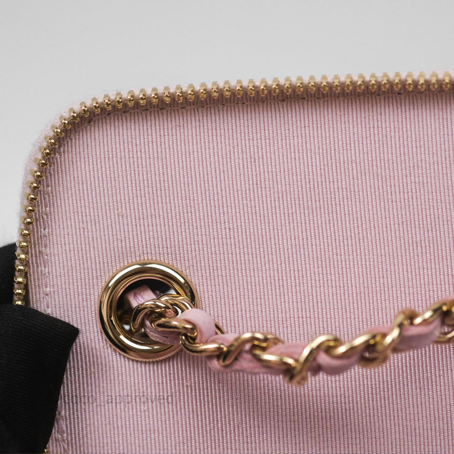 Chanel Mini Vanity With Chain Lilac Caviar Gold Hardware
