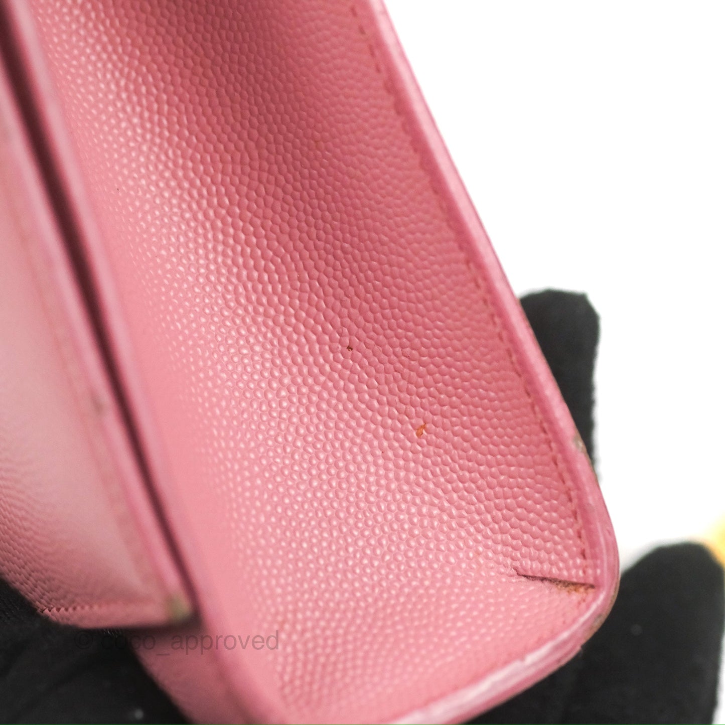 Saint Laurent Medium Classic Monogram Kate Pink Grained Calfskin