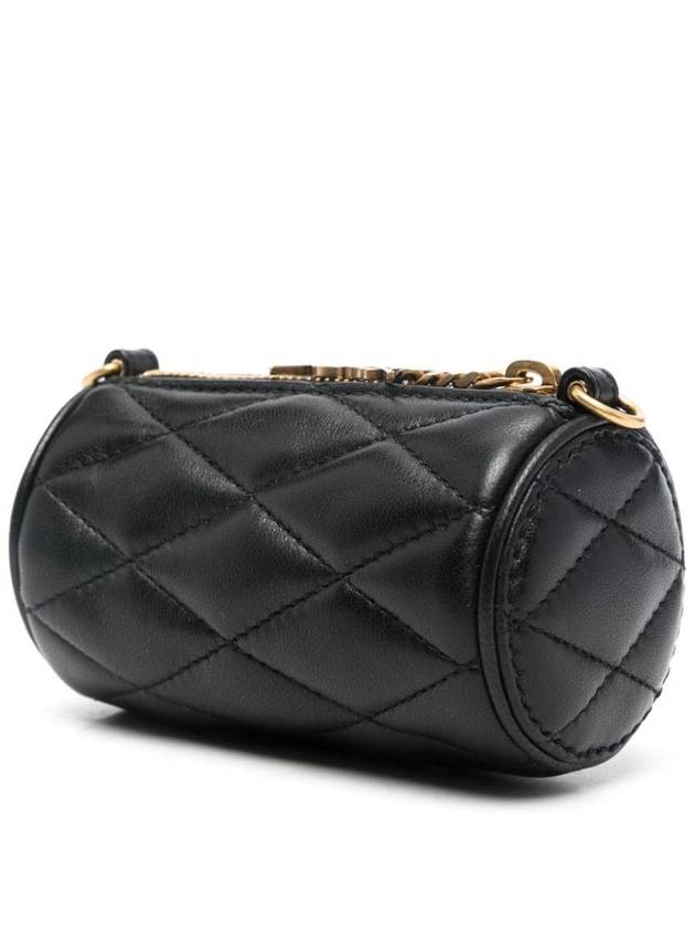 Luxury Saint Laurent Micro Sade Tube Lambskin Shoulder Bag Black