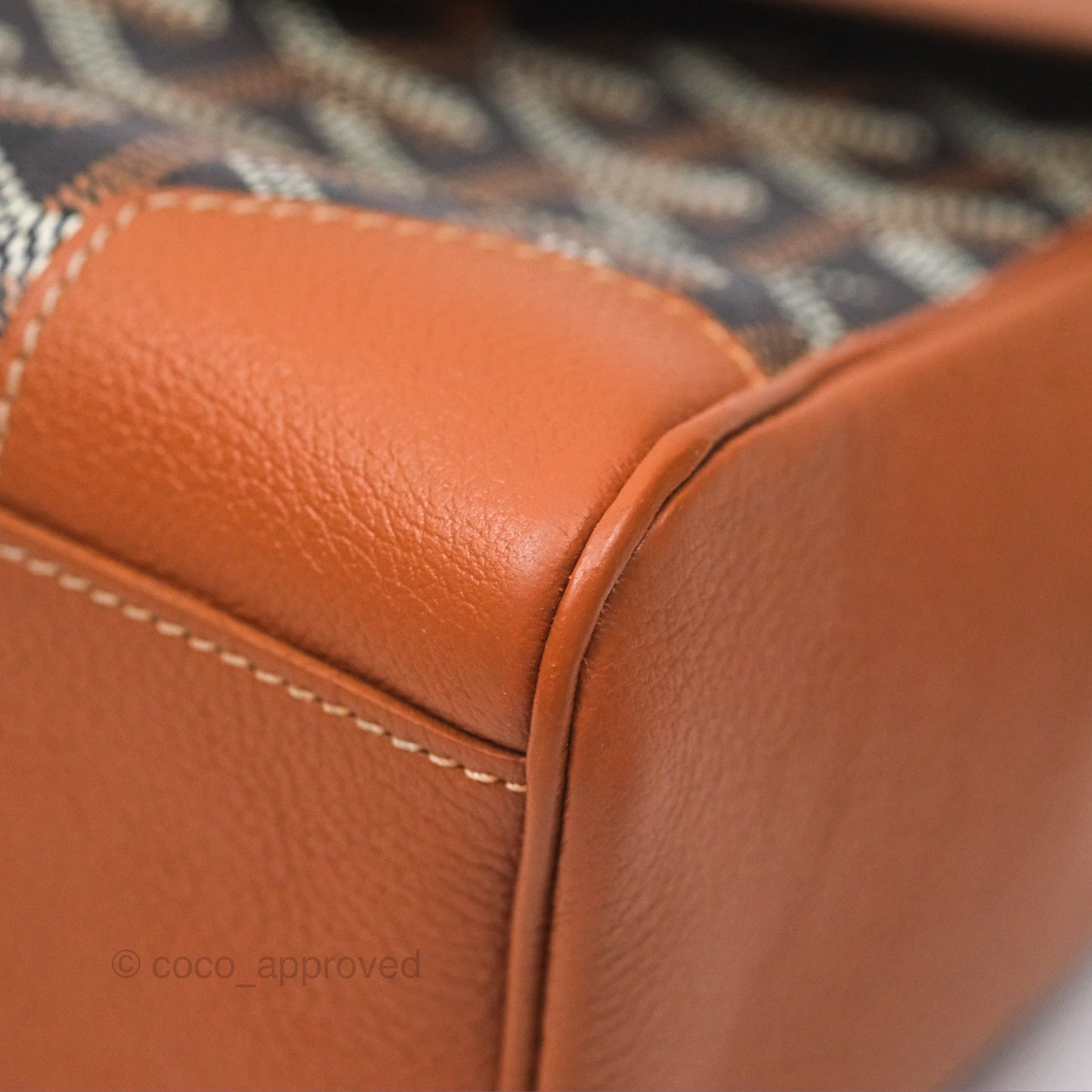 Goyard Saïgon Mini Bag Tan Goyardine Canvas/Chevroches Calfskin