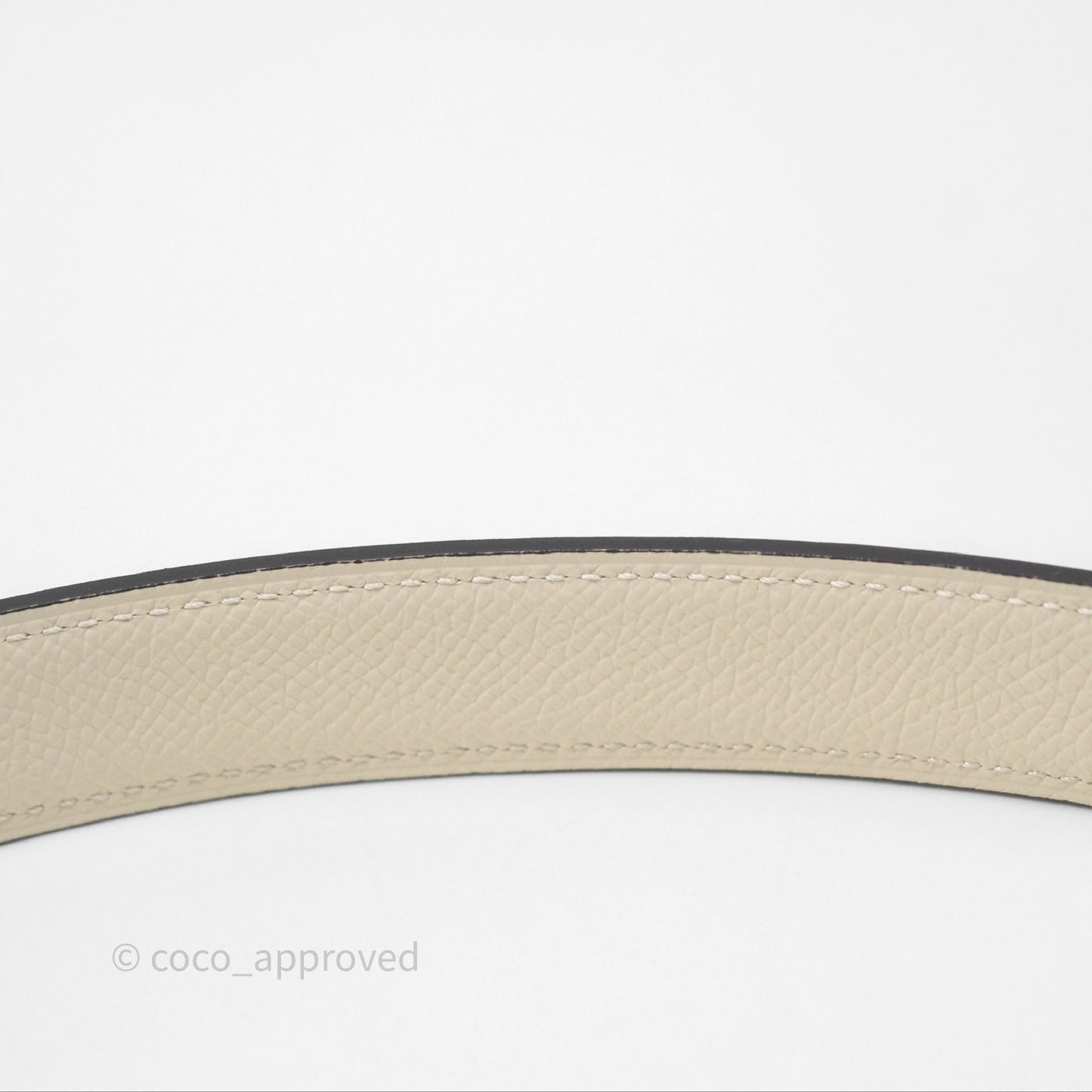 Hermès Clou De Selle Belt Buckle & Reversible Strap Gold/ Nata Palladium Hardware