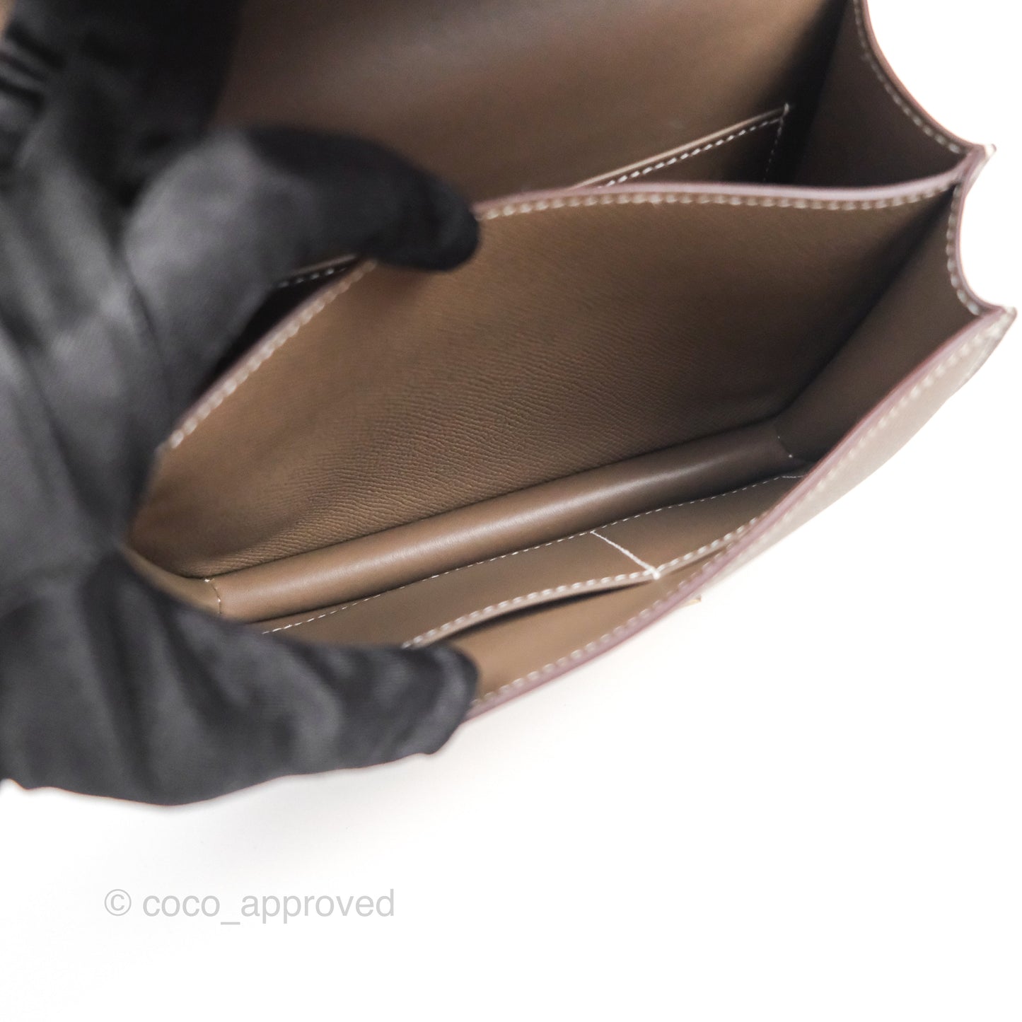 Hermès Constance Mini 18cm Mirror Etoupe 18 Epsom Rose Gold Hardware