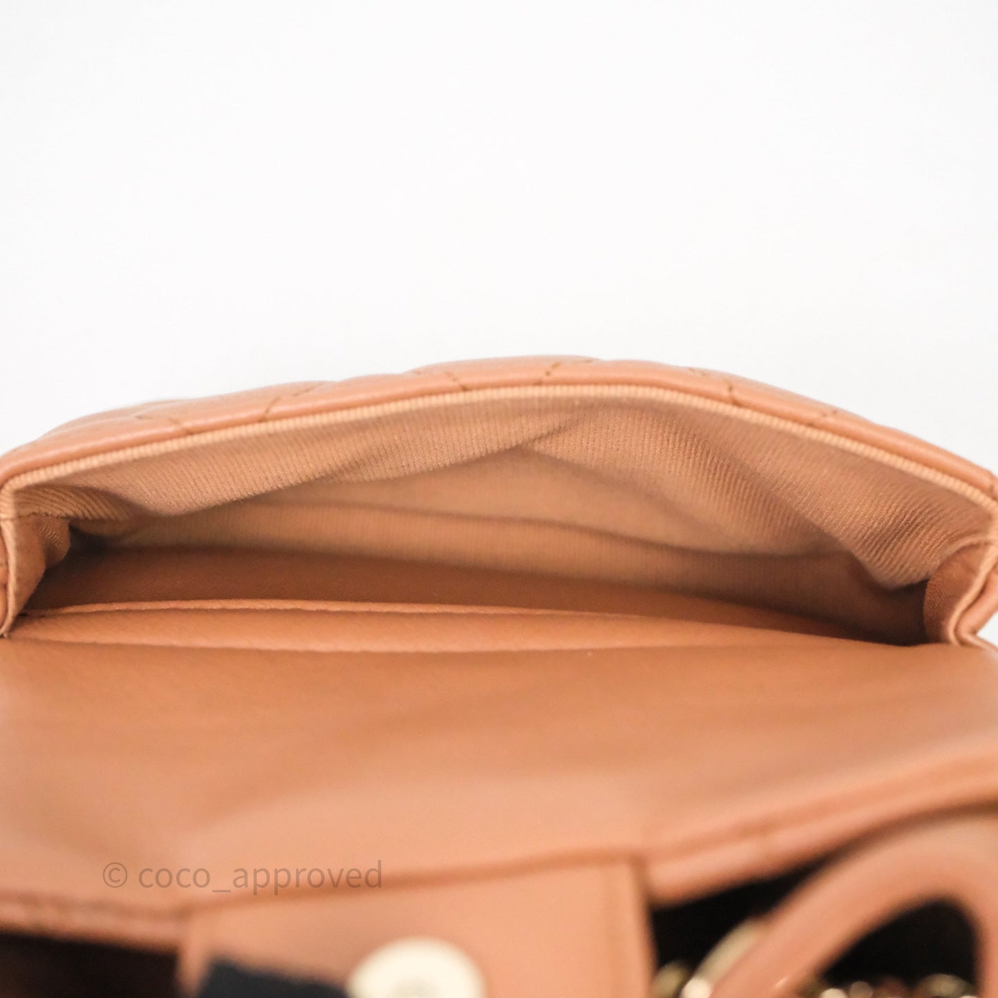 Chanel Small Duma Drawstring Backpack Camel Calfskin
