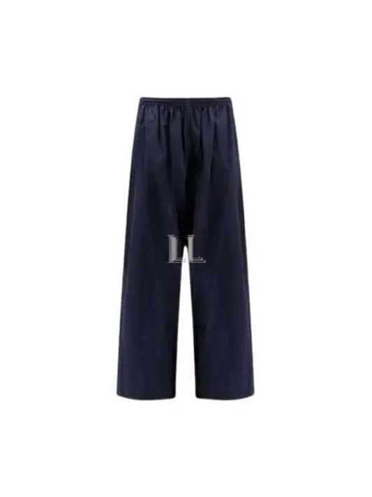 Luxury Balenciaga Cotton Straight Pants Blue