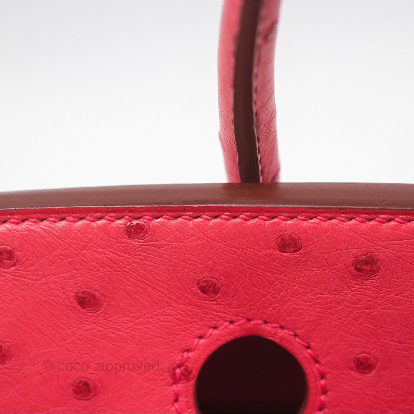 Hermès Birkin Retourne 30 Bougainvillea Ostrich Gold Hardware
