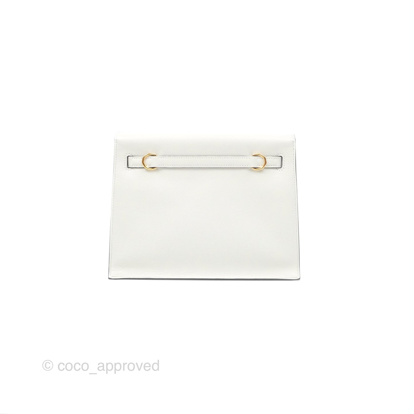 Hermès Kelly Danse II Bag Blanc/Kraft Evercolor Gold Hardware