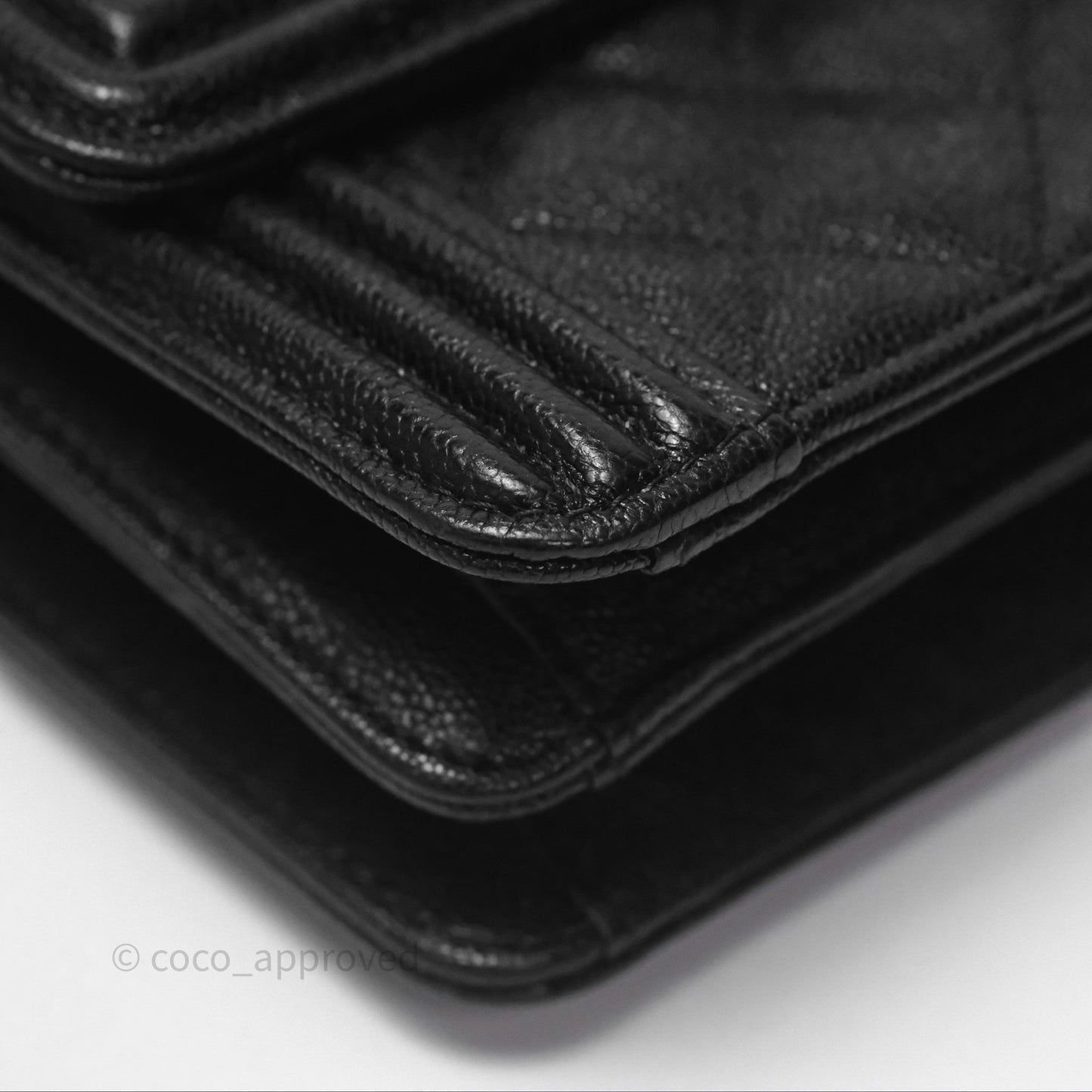 Chanel Quilted North South Boy Flap Black Caviar Aged Gold Hardware