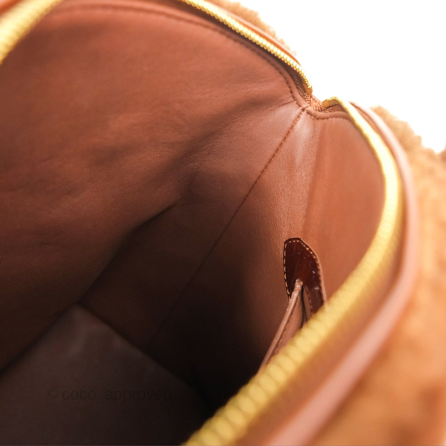 Louis Vuitton Lockit Shearling Pulsion Brown