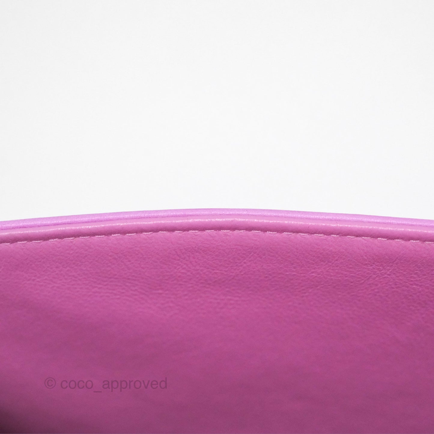 Chanel Medium Classic Flap Quilted Purple Lambskin Silver Hardware