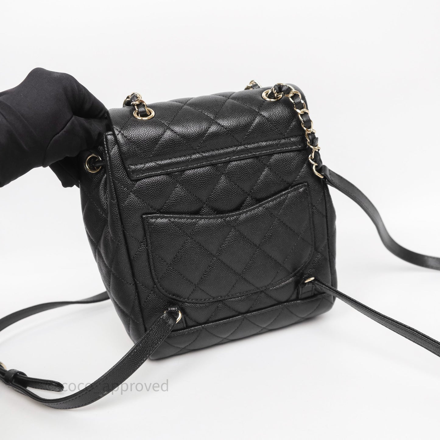 Chanel Urban Spirit Mini Black Caviar Backpack