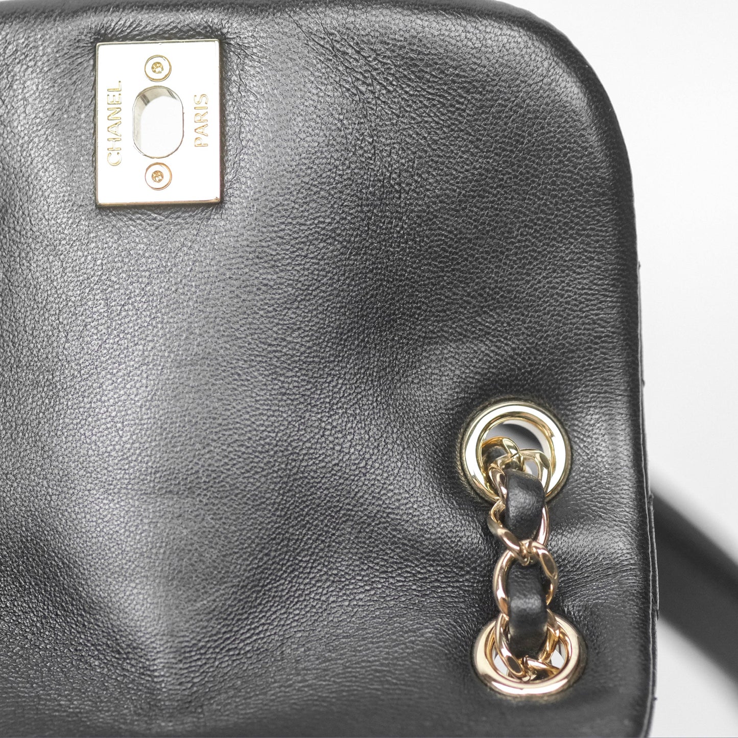 Chanel Quilted Small Duma Drawstring Backpack Black Lambskin