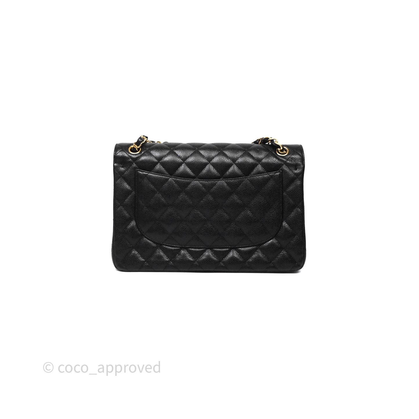 Chanel Jumbo Double Flap Black Caviar Gold Hardware⁣⁣