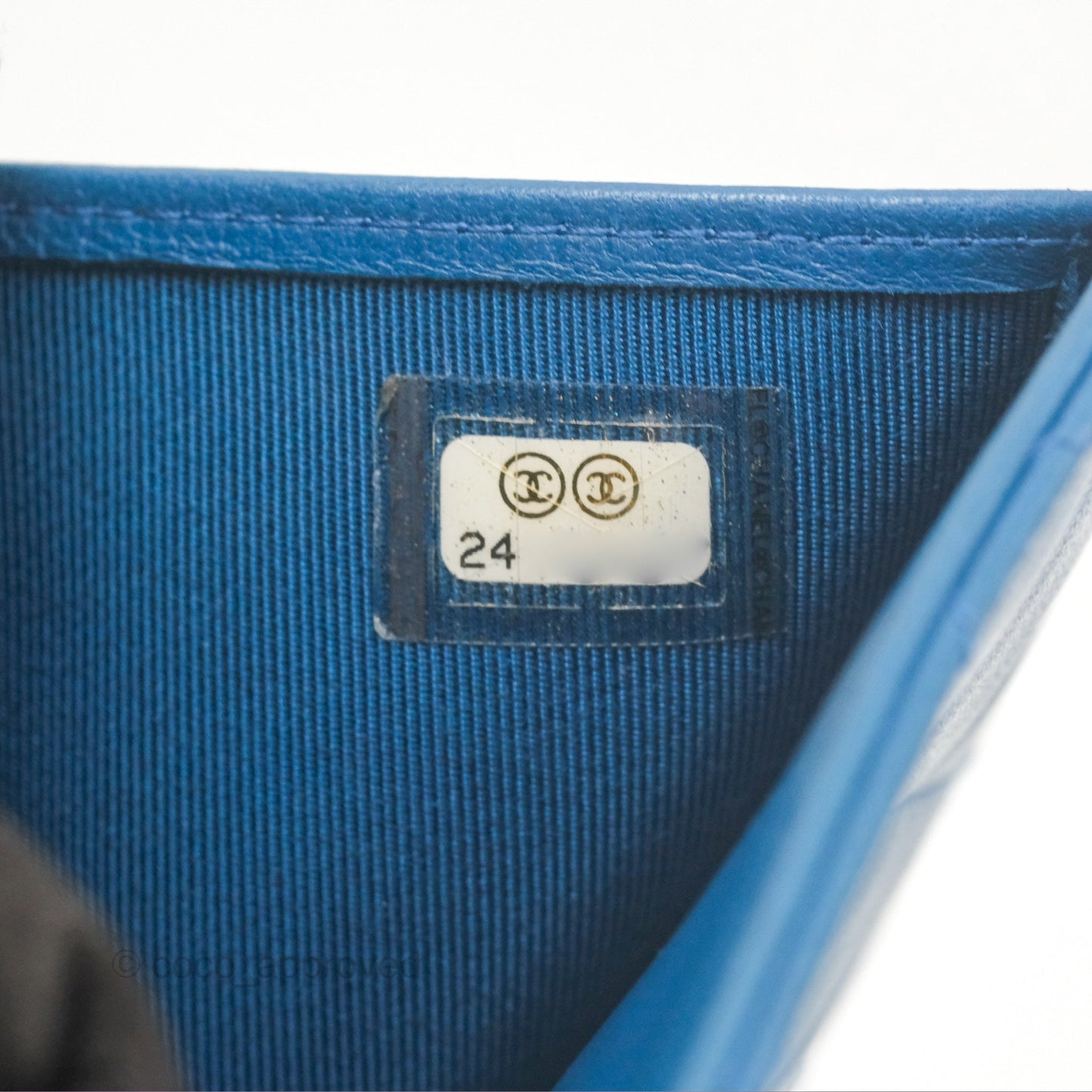 Chanel Classic Short Flap Wallet Blue Lambskin Gold Hardware