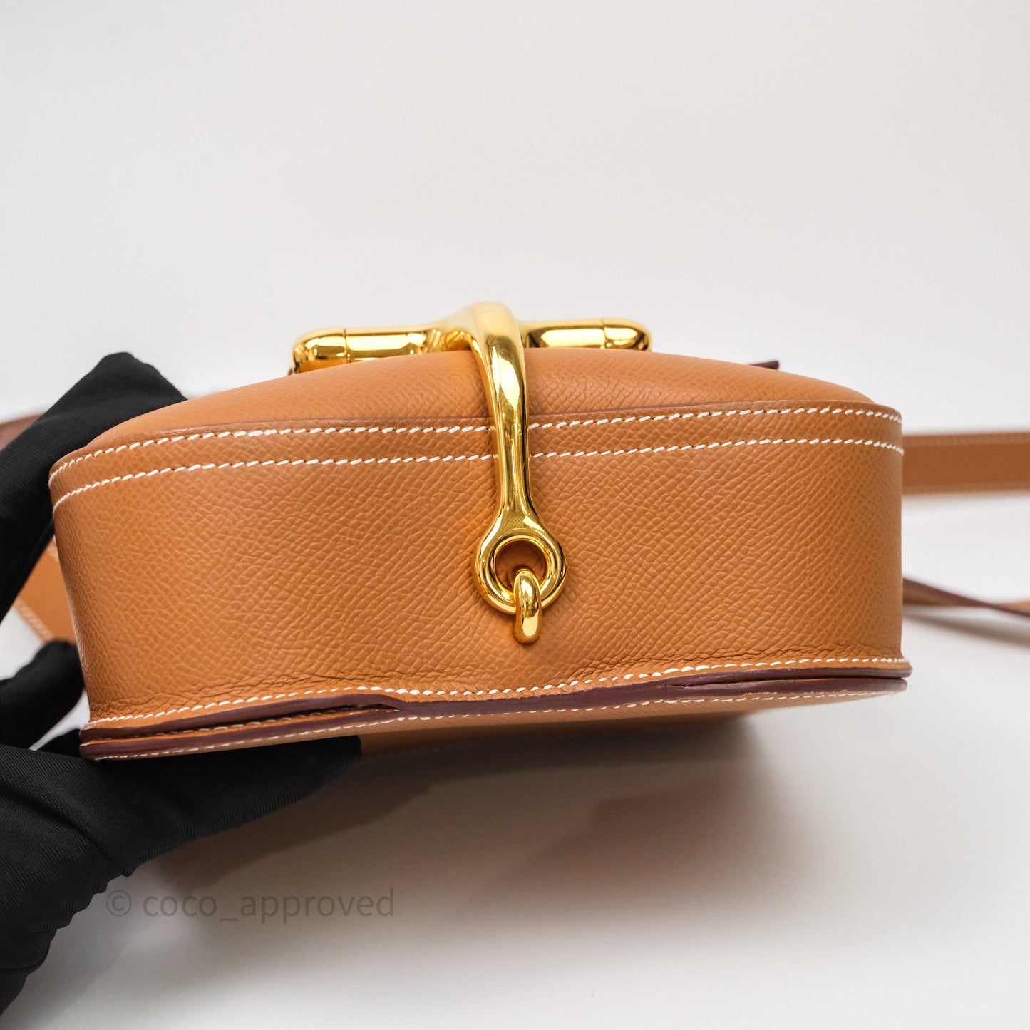 Hermès Della Cavalleria Mini Bag Gold 37 Epsom Gold Hardware