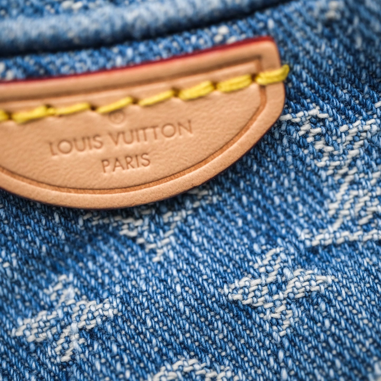 Louis Vuitton Croissant MM Denim Blue Monogram