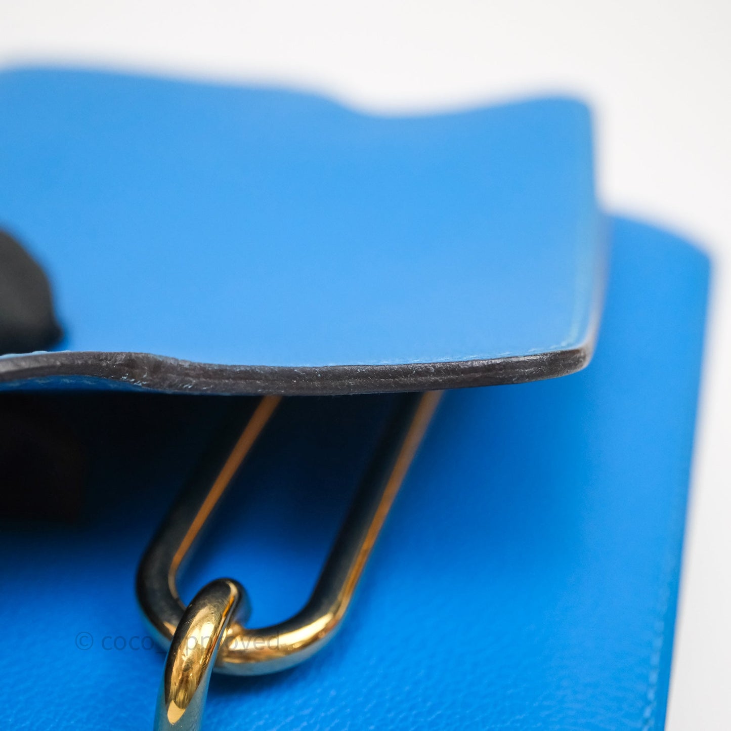 Hermès Roulis Mini 18 Bleu Zanzibar B3 Evercolor Gold Hardware