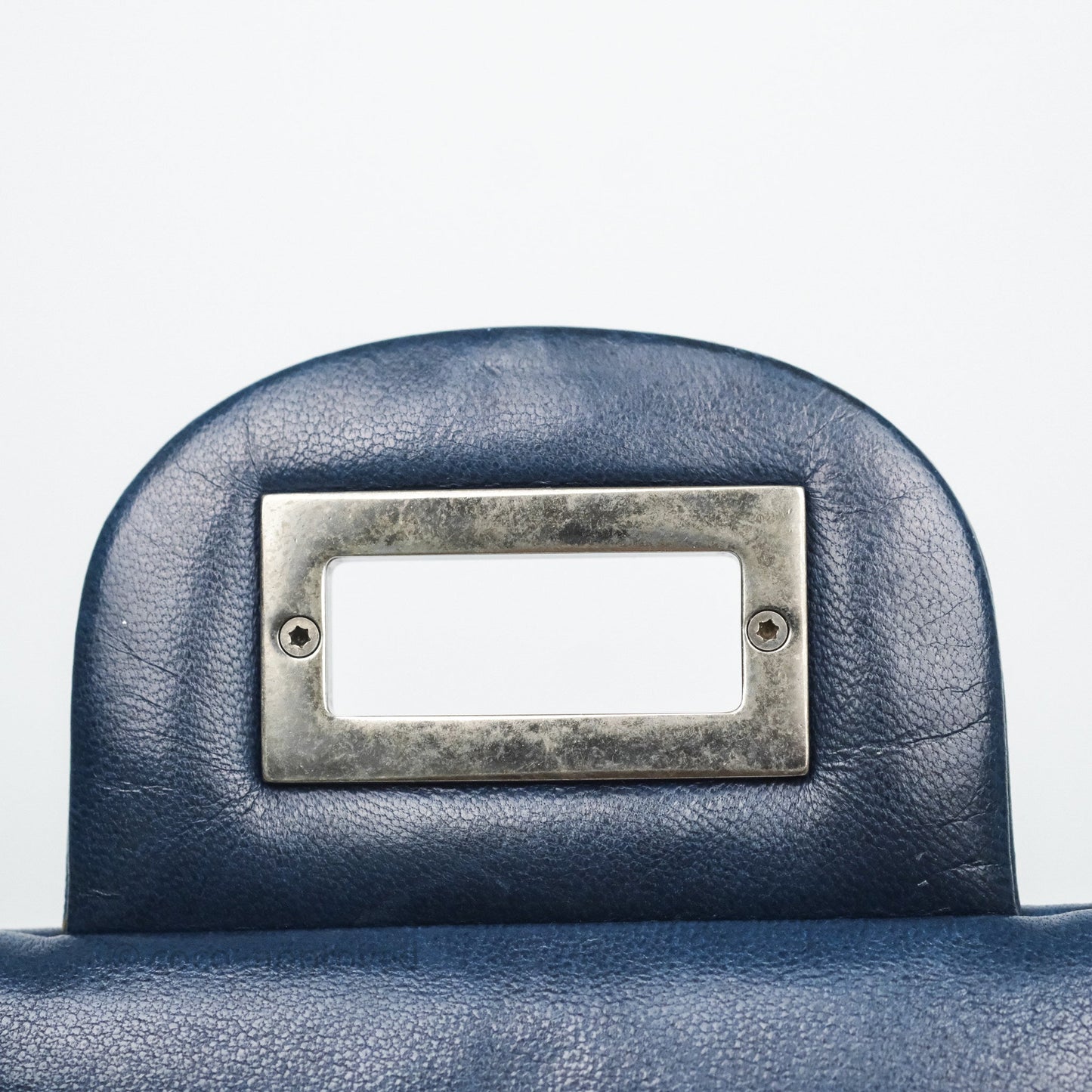Chanel Reissue 227 Quilted Navy Lambskin Ruthenium Hardware