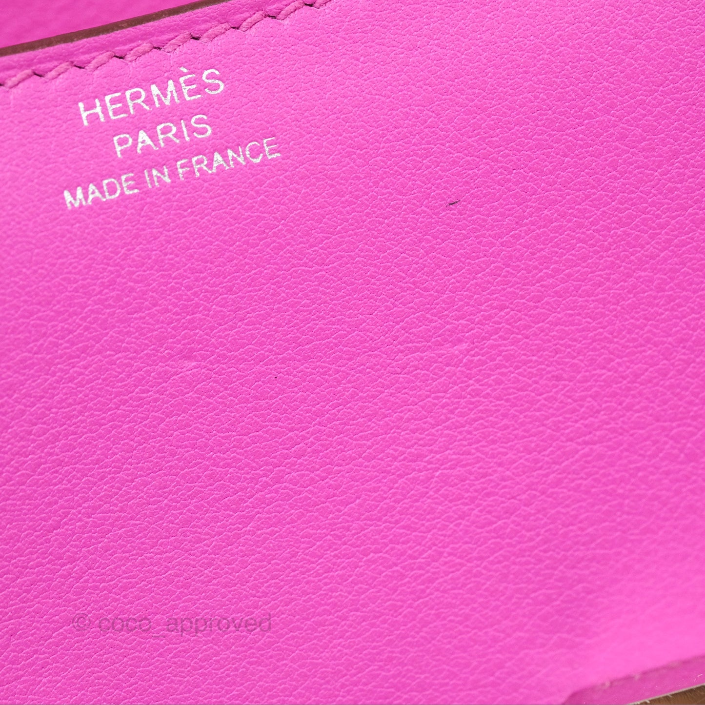Hermès Constance Mini 18 Swift Magnolia/Orange Palladium Hardware