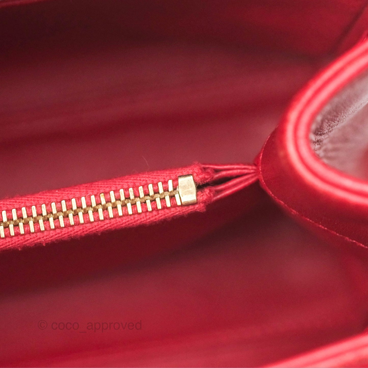 Chanel Tote Bag Red Lambskin Aged Gold Hardware