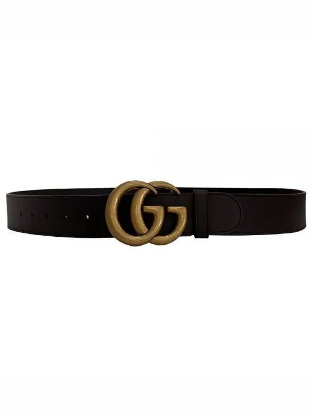 Luxury Gucci Trending 2025 GG Mamont Buckle Leather Belt Brown