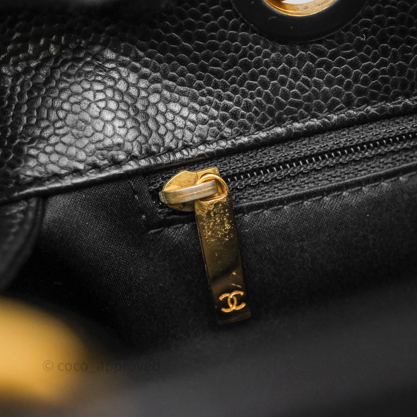Chanel GST Black Caviar Gold Hardware