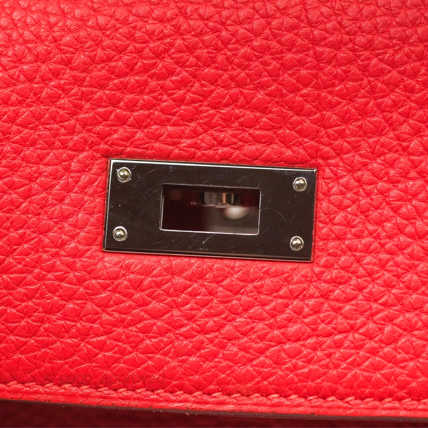 Hermès Kelly 32 Retourne Rose Jaipur Clemence Palladium Hardware