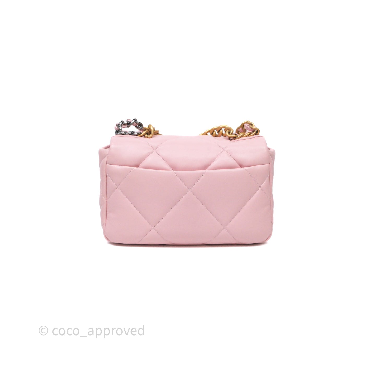 Chanel 19 Small Pink Lambskin Mixed Hardware