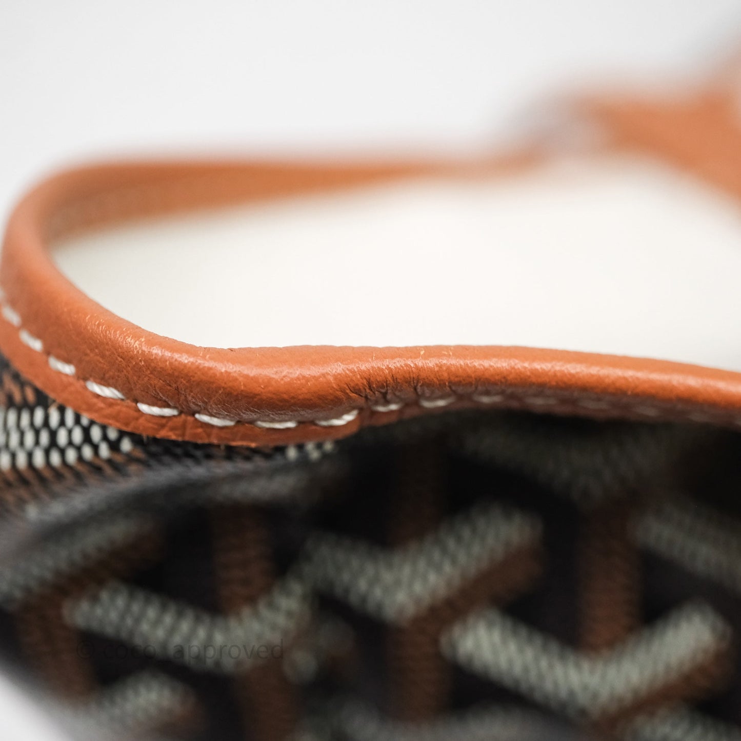 Goyard St Louis Tote GM Tan Black