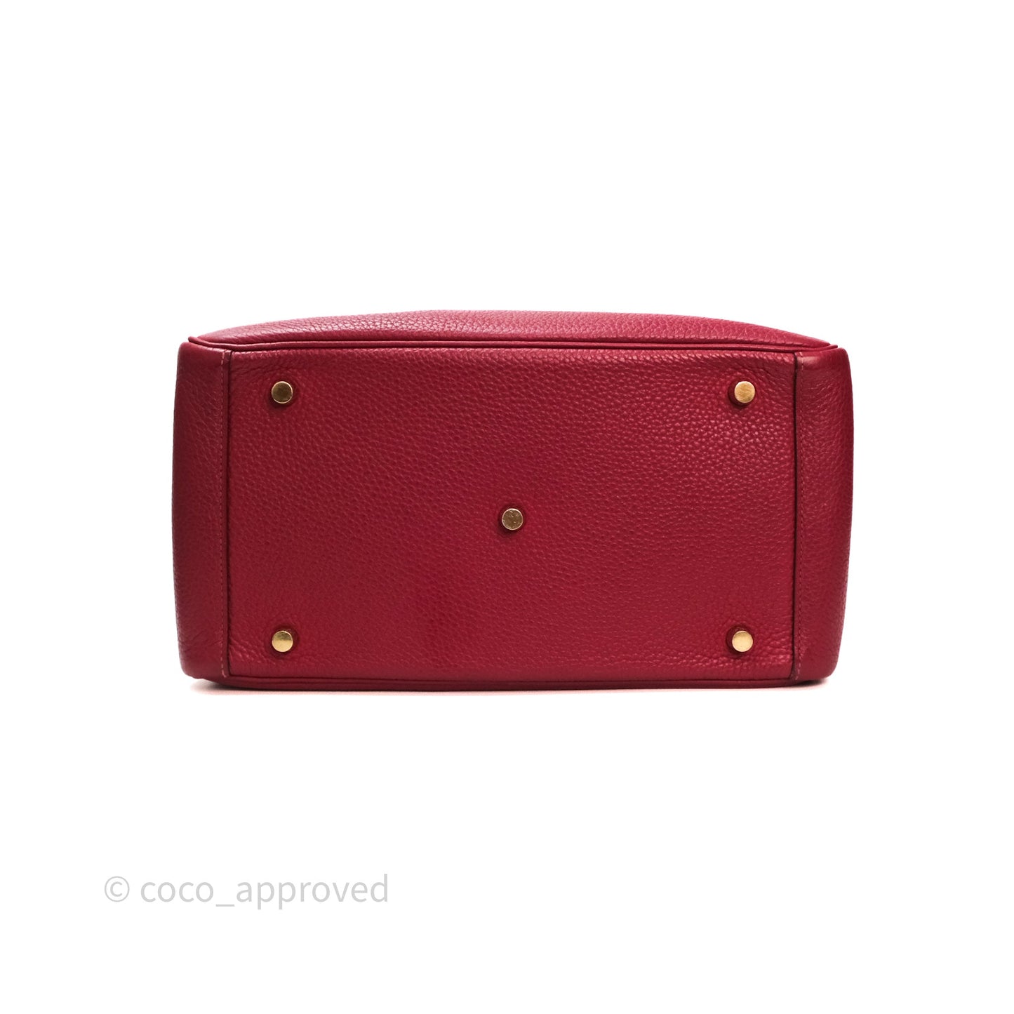 Hermès Lindy 30 Rouge Grenat K1 Clemence Gold Hardware