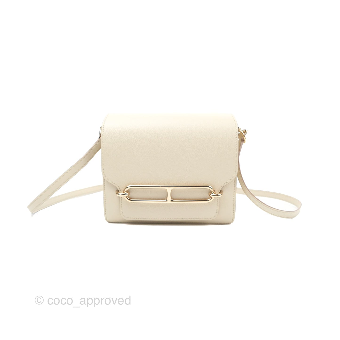 Hermès Roulis Mini 18 Beton Evercolor Permabrass Hardware