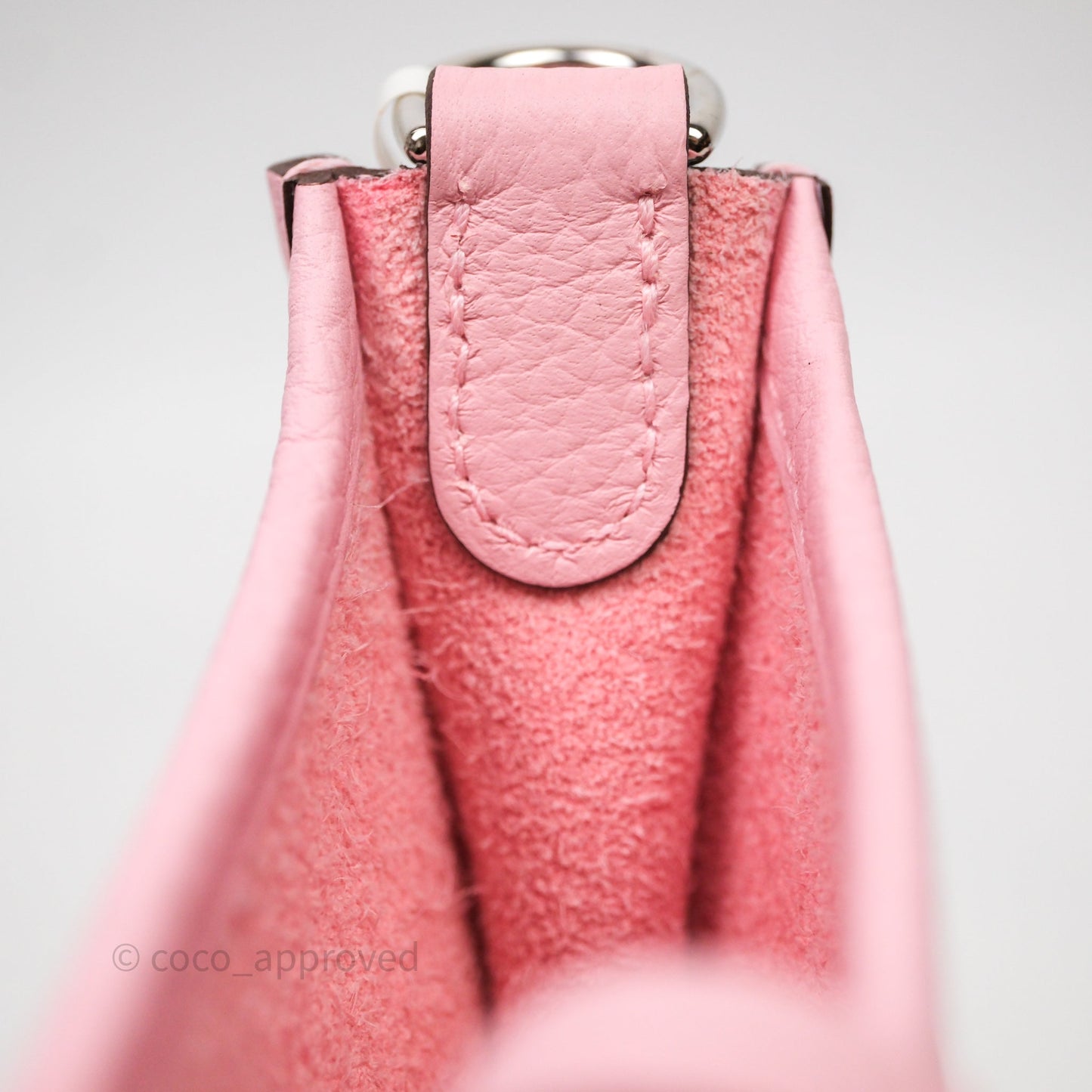Hermès Mini Evelyne 16 Amazone Rose Sakura 3Q Palladium Hardware