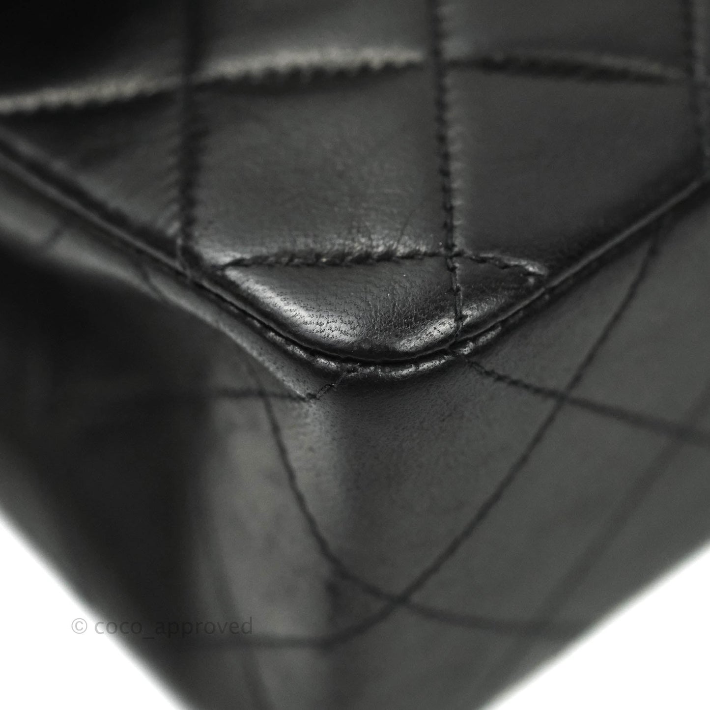 Chanel Classic Vintage Small S/M Flap Black Lambskin 24K Gold Hardware