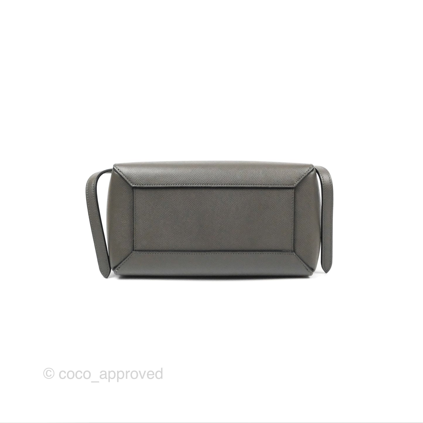Celine Micro Belt Bag Grey Grained Calfskin Gold Hardware