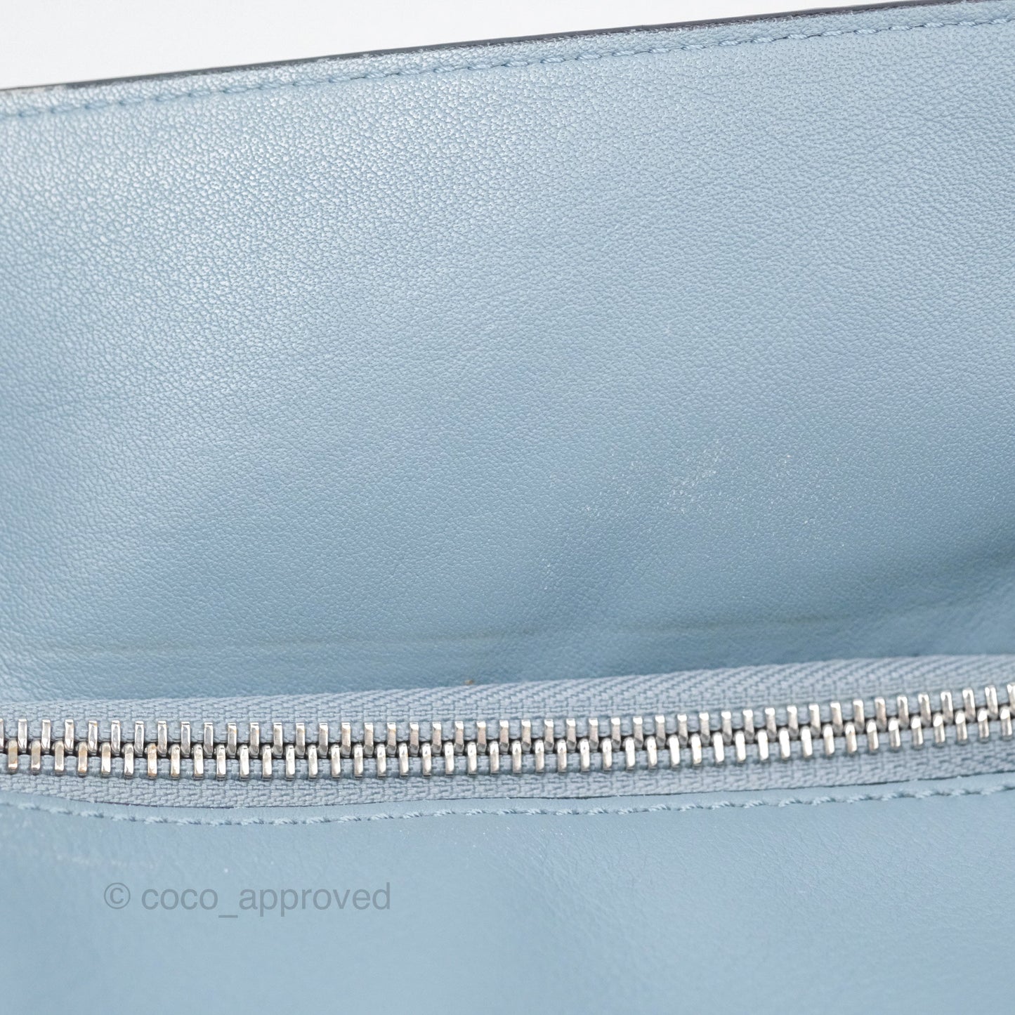 Loewe Medium Puzzle Bag Blue Calfskin Silver Hardware