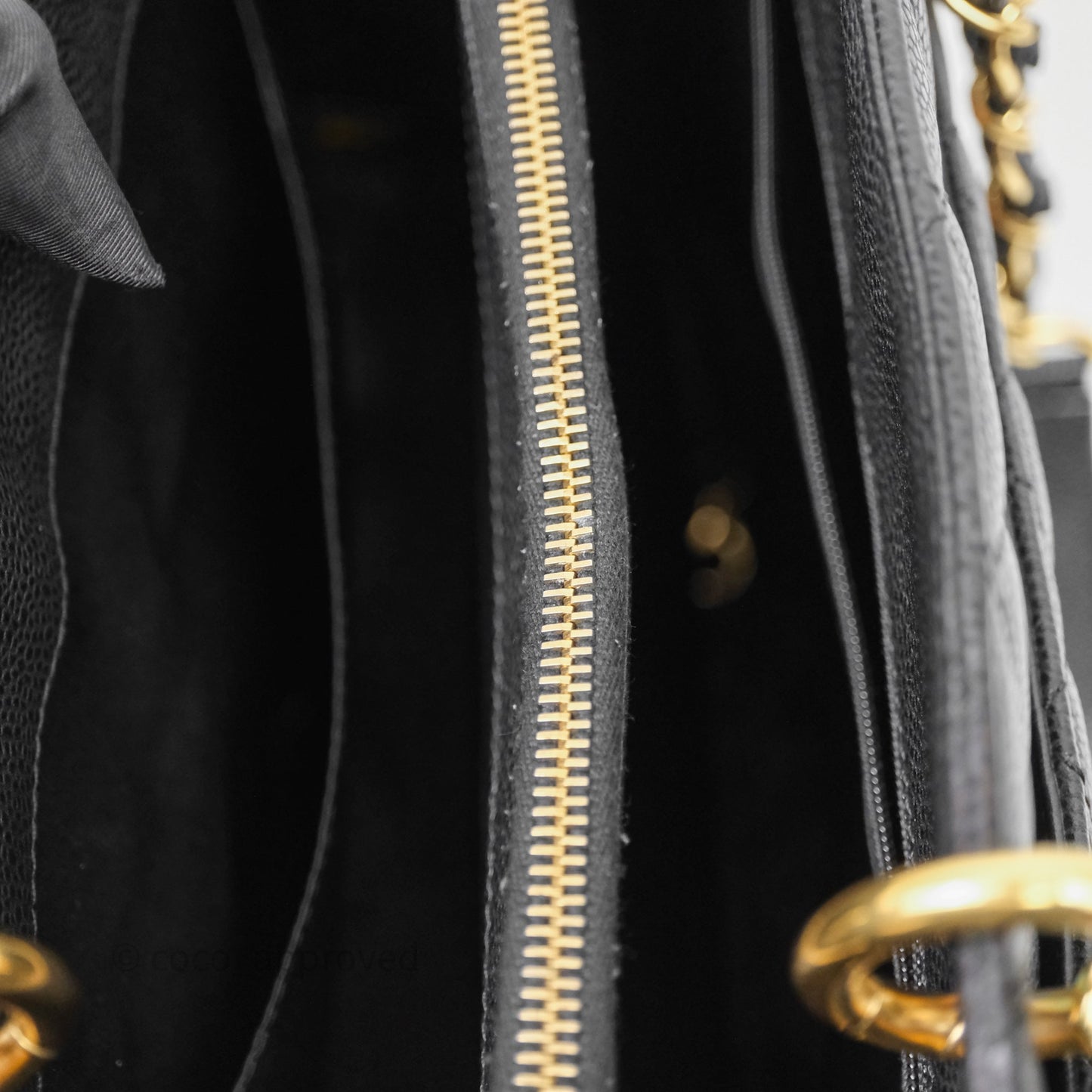 Chanel GST Black Caviar Gold Hardware
