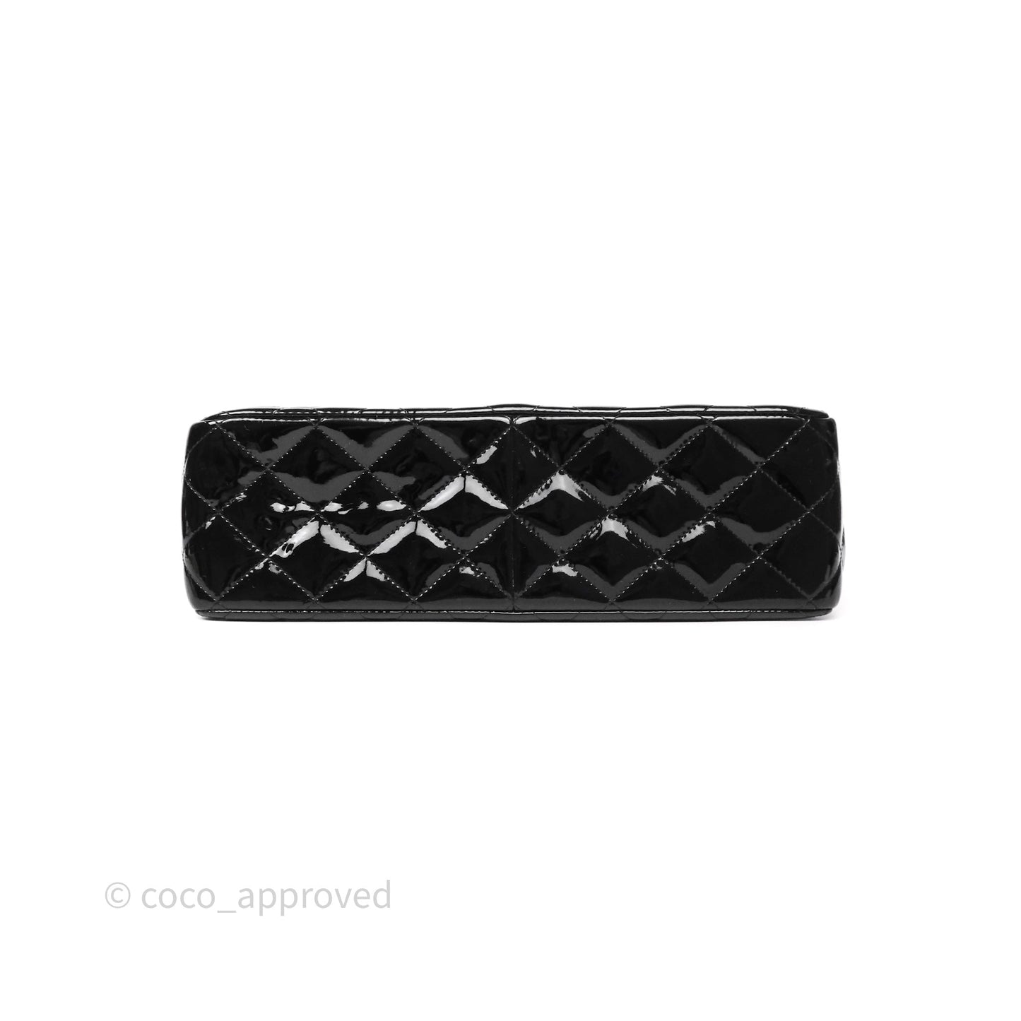 Chanel Jumbo Double Flap Black Patent Silver Hardware⁣⁣