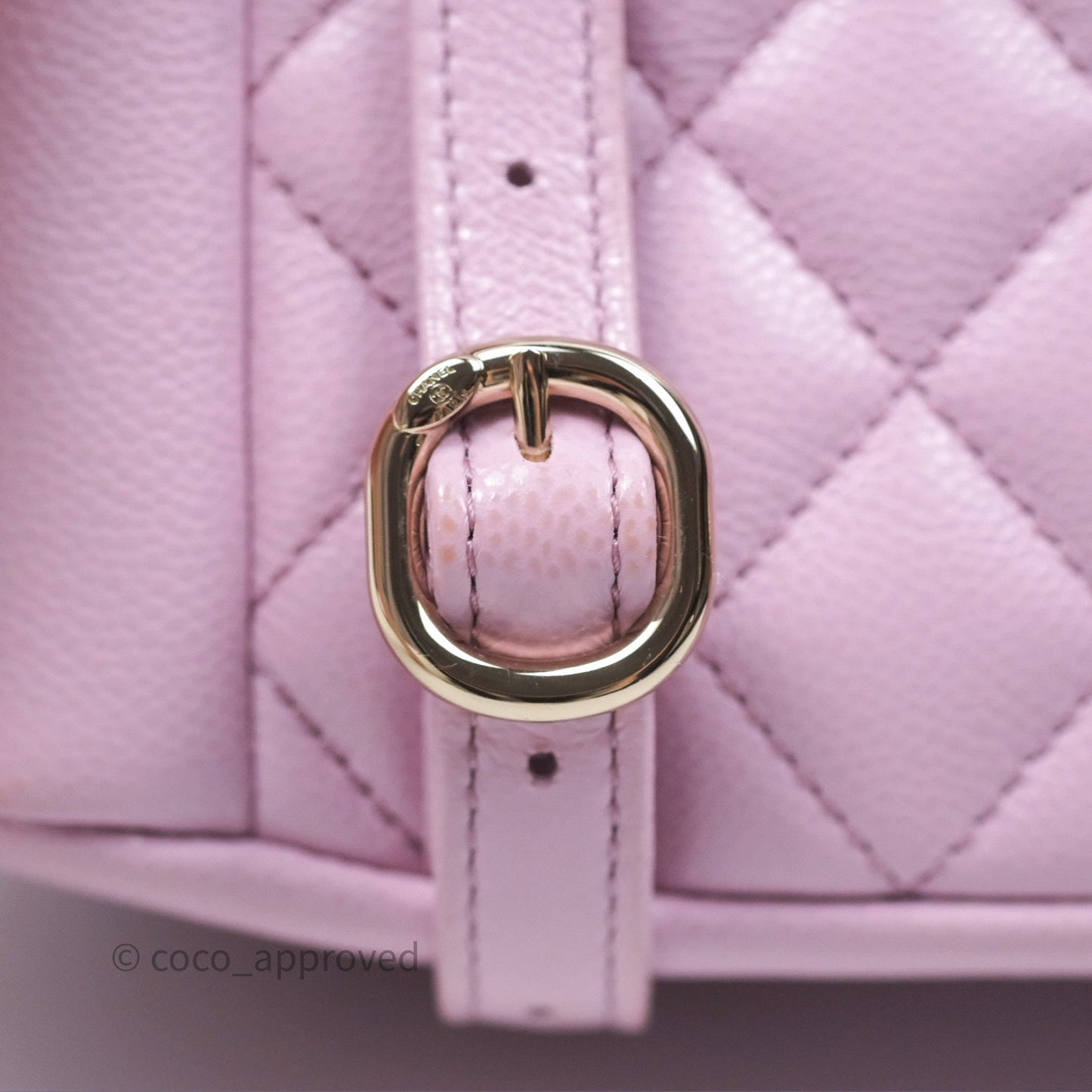 Chanel Mini Duma Backpack Pink Lilac Caviar Gold Hardware