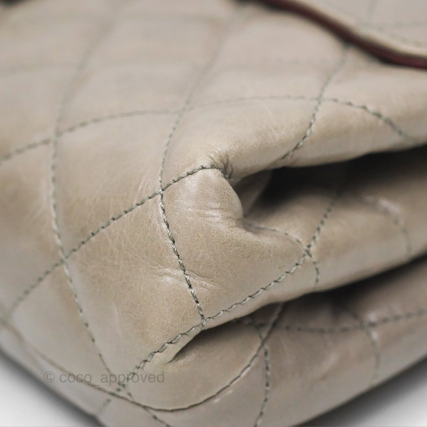 Chanel Accordion Flap Bag Taupe Crinkled Glazed Calfskin