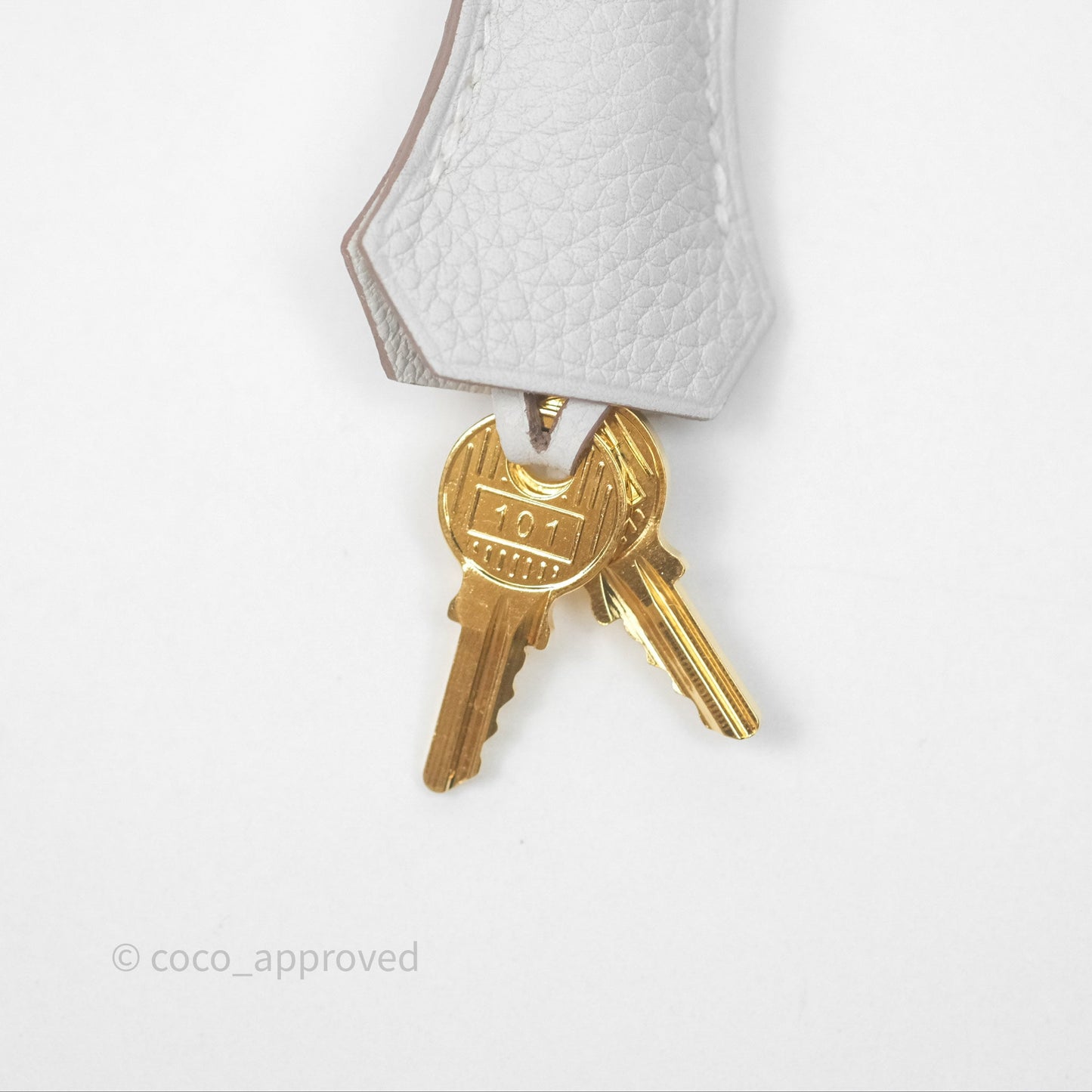 Hermès Kelly II 28 Retourne Gris Pale M4 Togo Gold Hardware