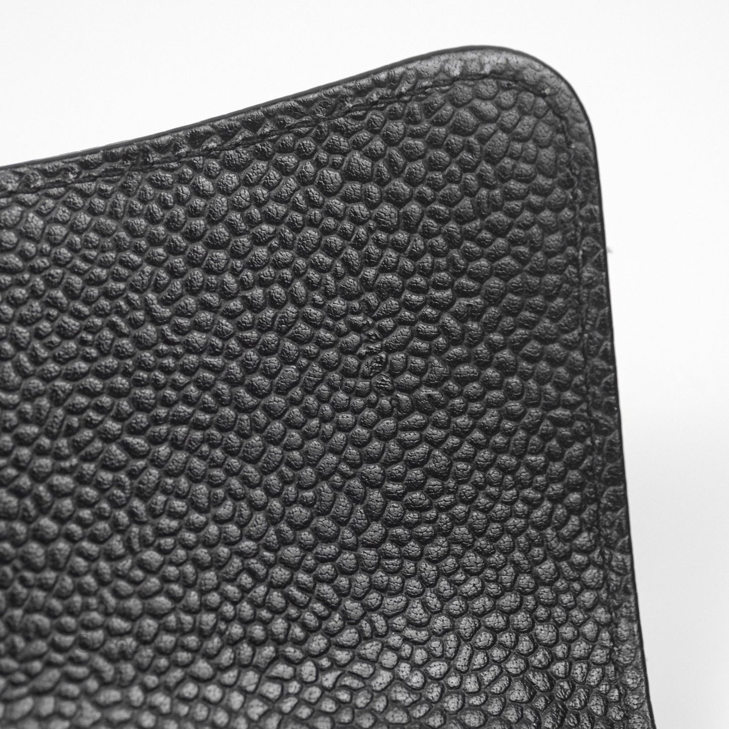 Chanel Quilted Classic Zip Long Wallet Black Caviar Gold Hardware