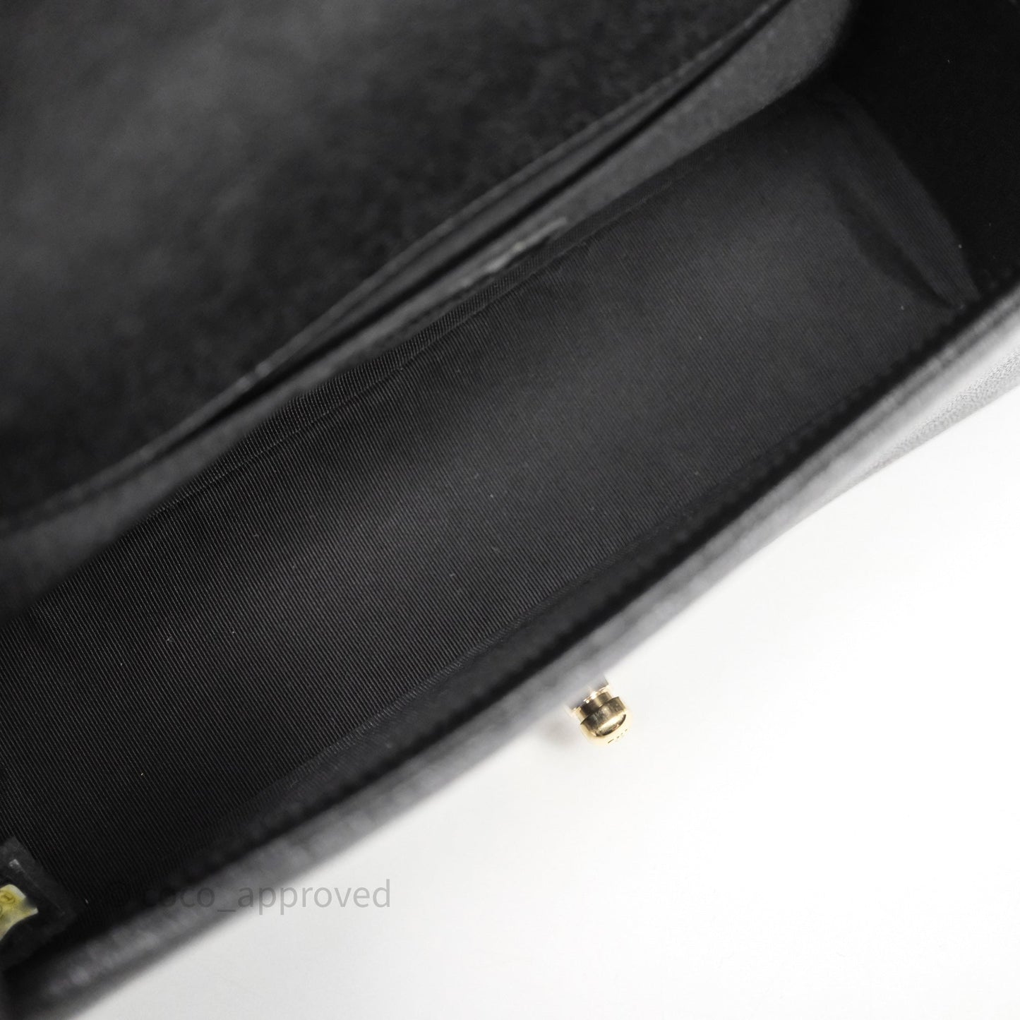 Chanel Medium Boy Chevron Black Caviar Light Gold Hardware