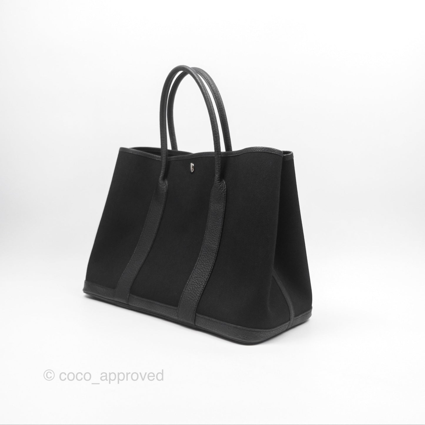 Hermès Garden Party 36 Noir 89 Canvas