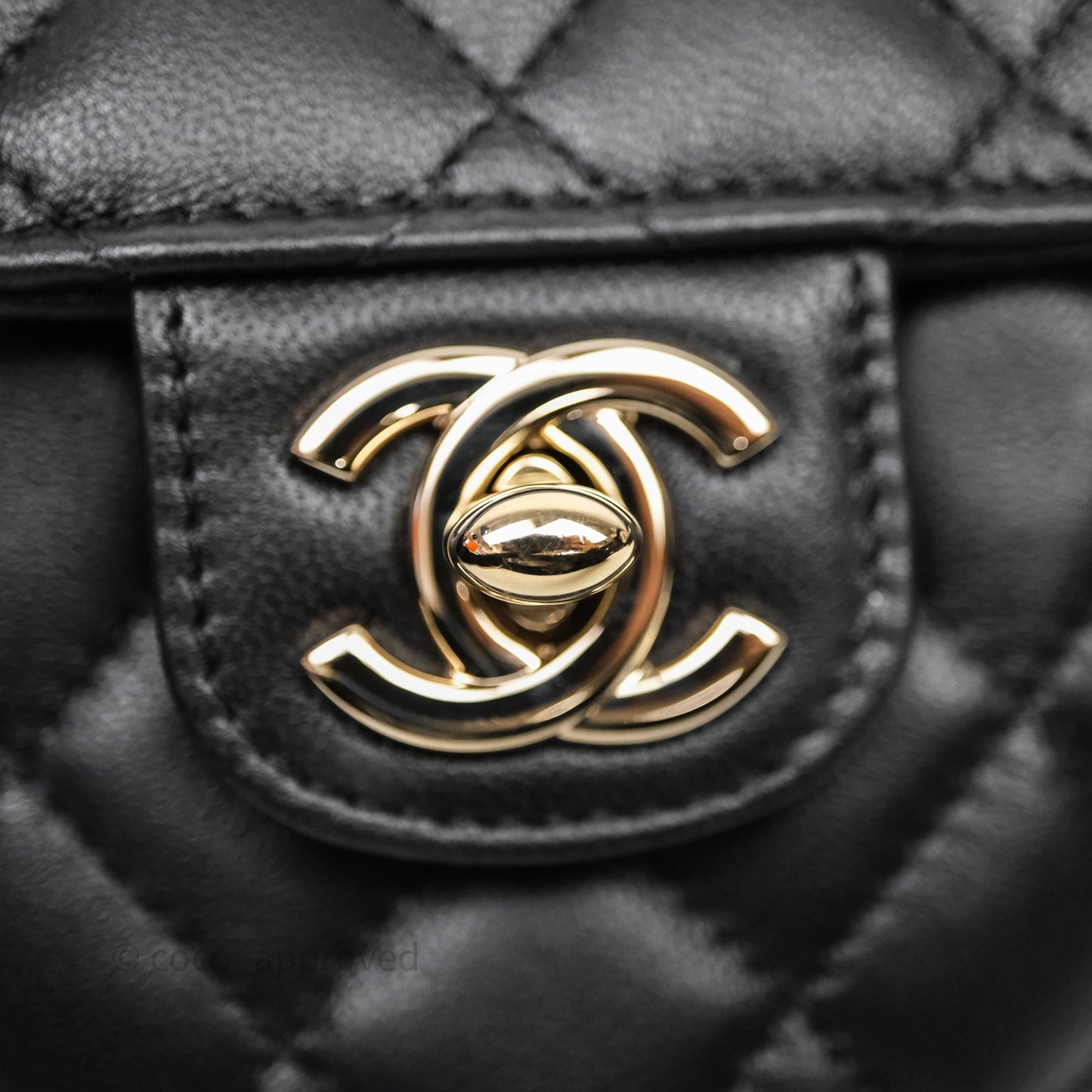 Chanel Small Heart Bag Black Lambskin Gold Hardware