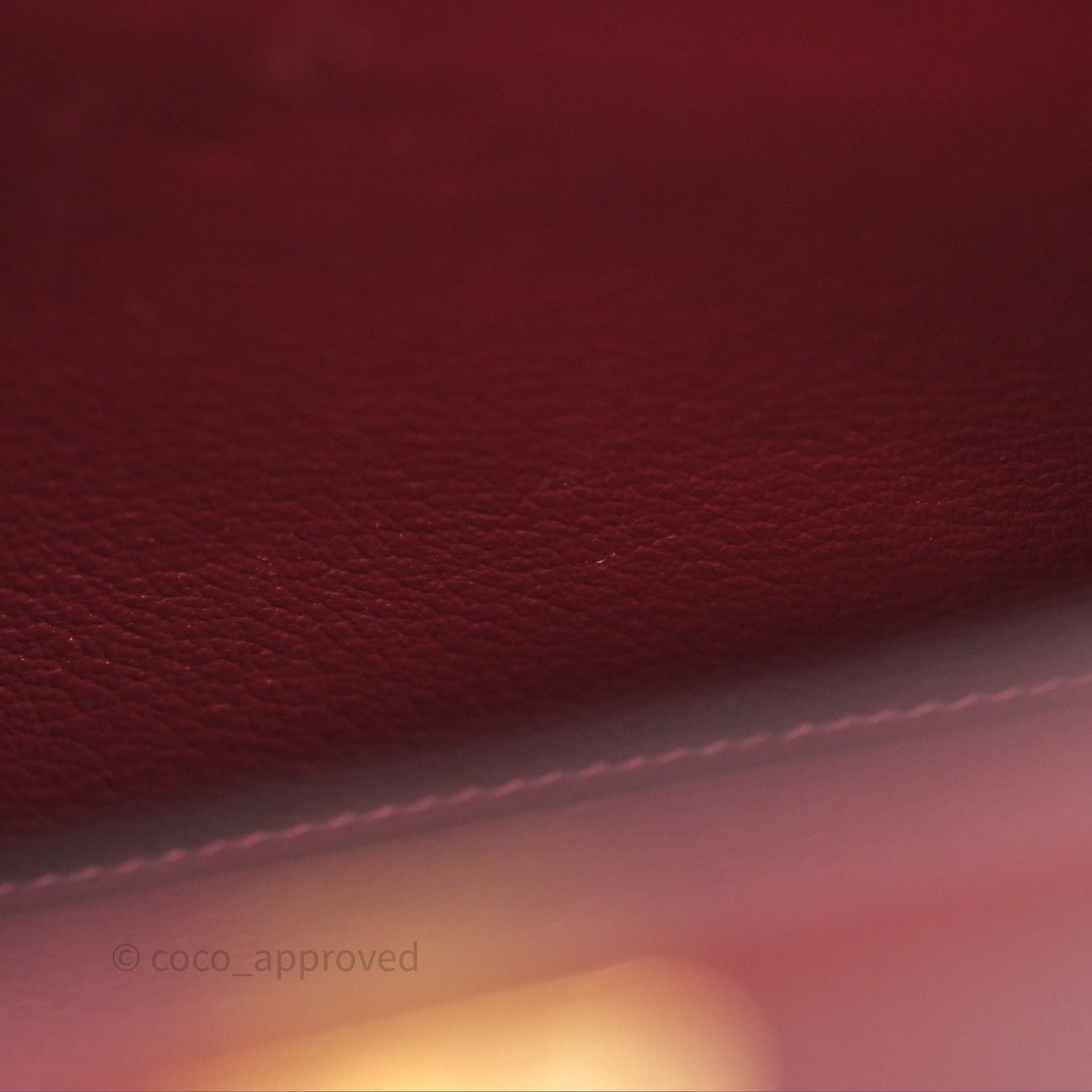 Hermès Sellier Kelly 25 Rouge H Epsom Gold Hardware