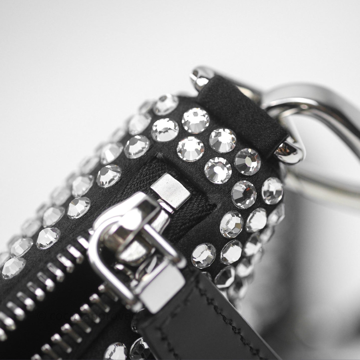 Prada Triangle Crystal Bag Black