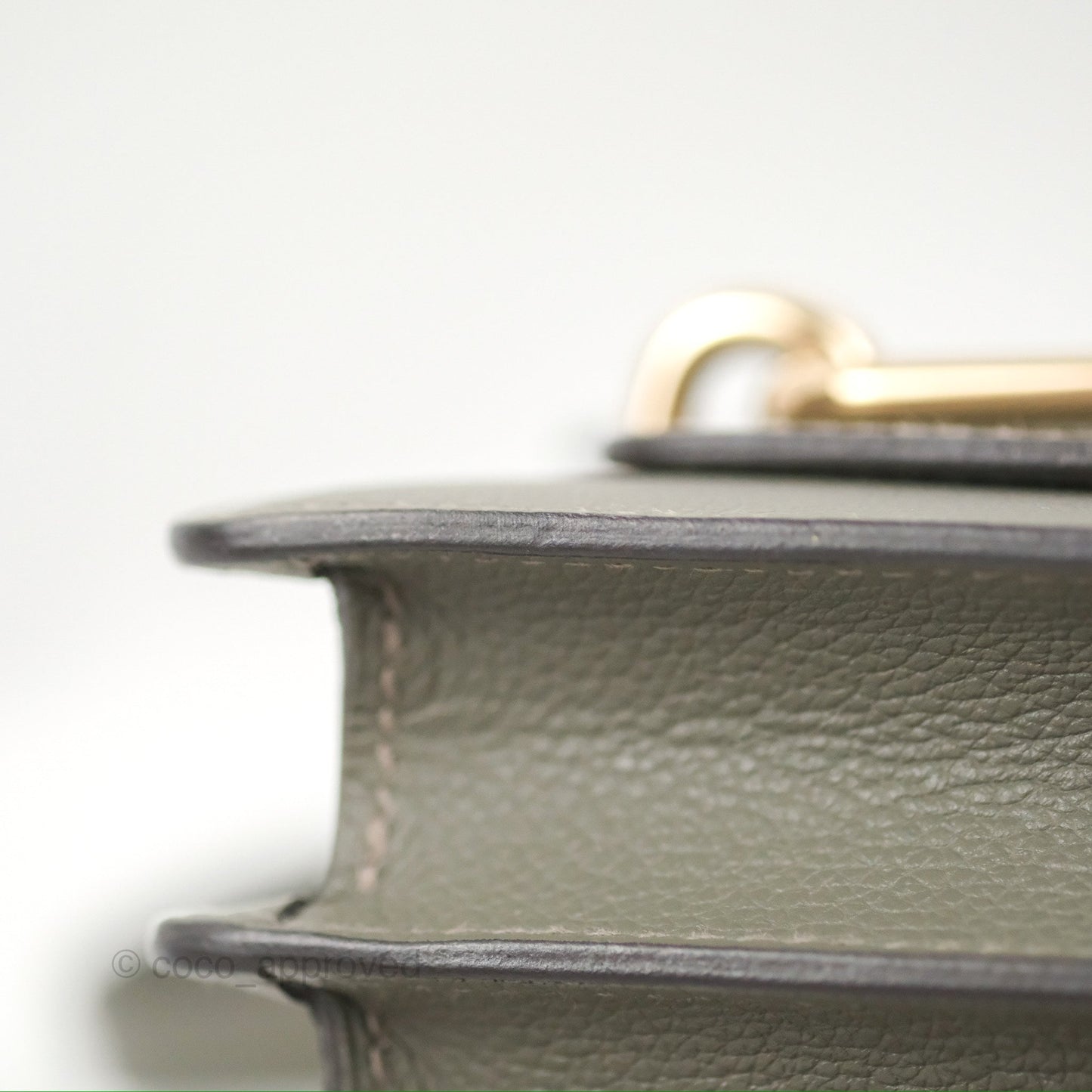 Hermès Roulis Mini 18 Gris Meyer 0L Evercolor Permabrass Hardware