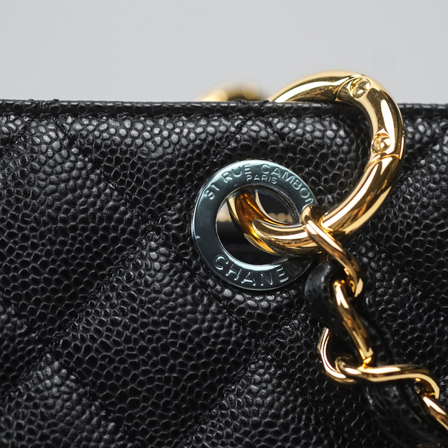 Chanel GST Black Caviar Gold Hardware