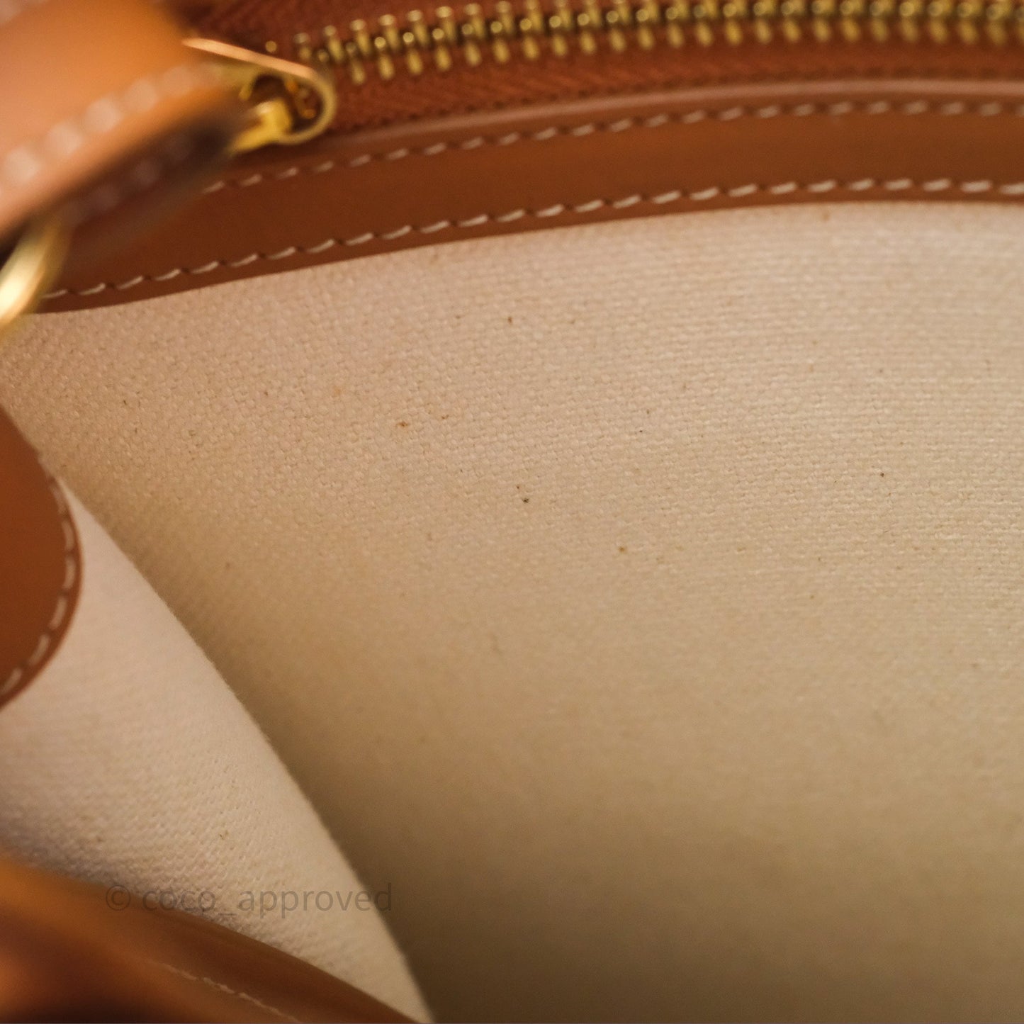 Celine Small Vertical Cabas Tote With Celine Print Natural/ Tan