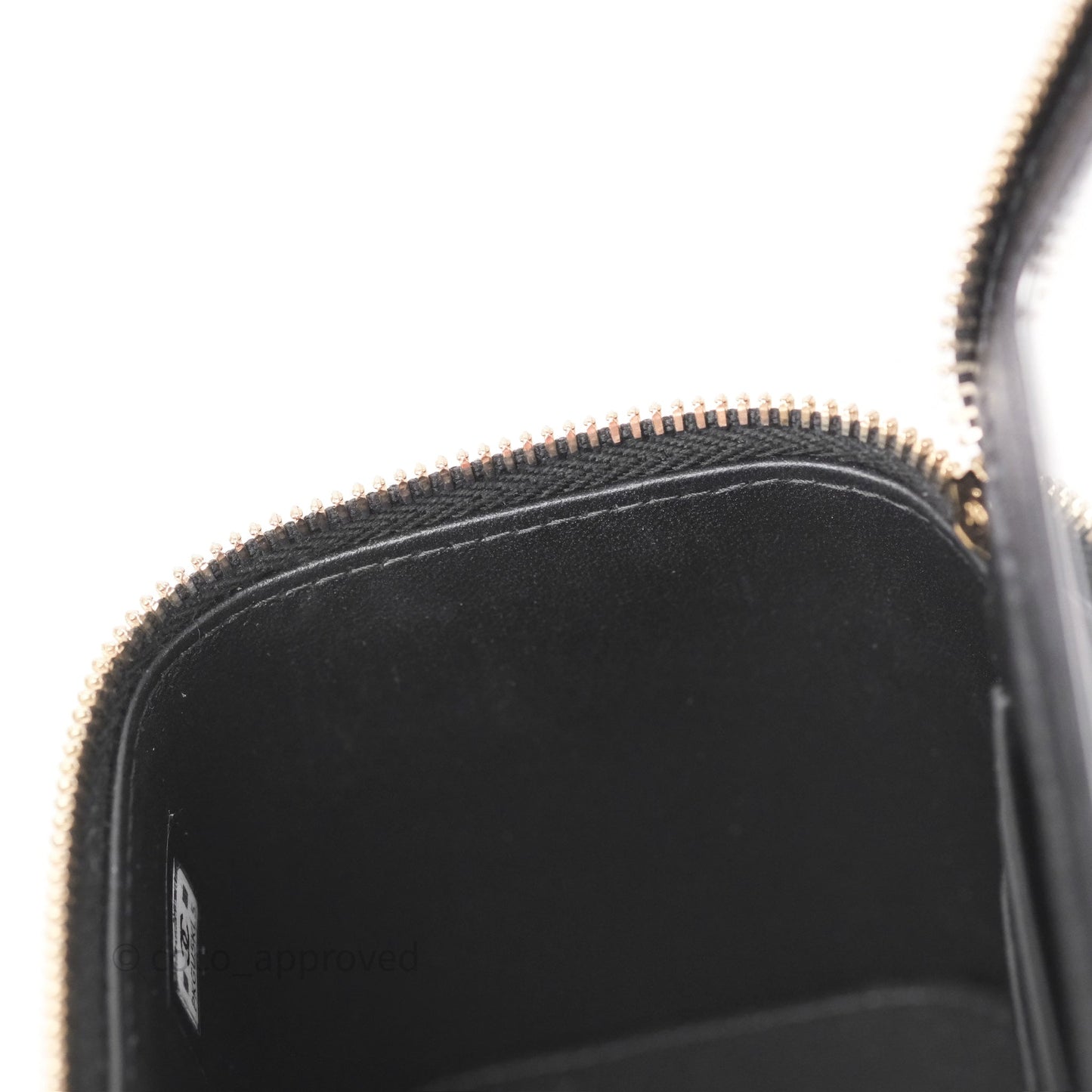 Chanel Crystals Top Handle Vanity Rectangular Black Lambskin Gold Hardware